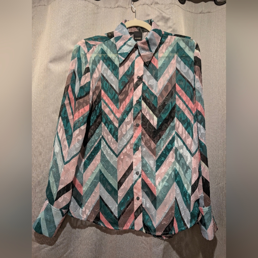 Pinko Multicolor Textured Shirt